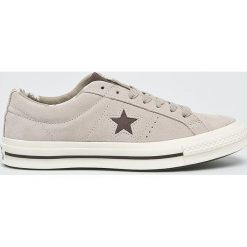 Converse - Tenisówki. Brązowe trampki męskie marki Converse, ze skóry, na sznurówki. W wyprzedaży za 279,90 zł.
