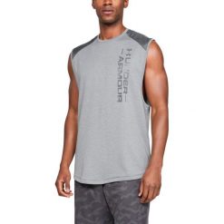 Under Armour MK-1 Terry Podkoszulek Szary. Szare podkoszulki męskie m, z haftami, z poliesteru. Za 206,95 zł.