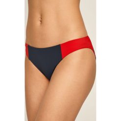 Tommy Hilfiger - Figi kąpielowe. Niebieskie stroje kąpielowe damskie TOMMY HILFIGER, s, z nadrukiem, z elastanu. W wyprzedaży za 159,90 zł.
