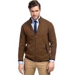 Sweter TOMASSO SWYR000128. Pomarańczowe swetry męskie Giacomo Conti, m, bez wzorów, z wełny, klasyczne, z klasycznym kołnierzykiem, bez kaptura. Za 229,00 zł.