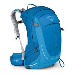 OSPREY Sirrus 24L II summit blue. Niebieskie plecaki damskie Osprey, bez wzorów, sportowe, na ramię, bez dodatków. W wyprzedaży za 399,00 zł.