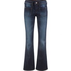 Dżinsy "komfort-stretch" BOOTCUT bonprix ciemnoniebieski. Niebieskie jeansy damskie marki bonprix. Za 89,99 zł.
