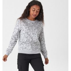 Bluza z nadrukiem all over - Jasny szary. Szare bluzy damskie House, s, z nadrukiem, bez rękawów, bez kaptura. Za 59,99 zł.
