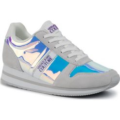 Sneakersy VERSACE JEANS COUTURE - E0VUBSA1 71173 900. Brązowe półbuty damskie Versace Jeans Couture, bez wzorów, z jeansu, bez obcasa, na obcasie, bez zapięcia. Za 659,00 zł.
