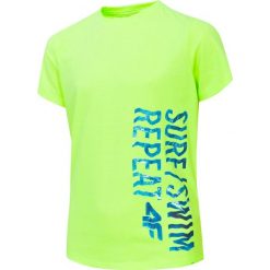 T-shirt chłopięcy (122-164) JTSM222 - limonka neon. T-shirty chłopięce z elastanu. W wyprzedaży za 24,99 zł.