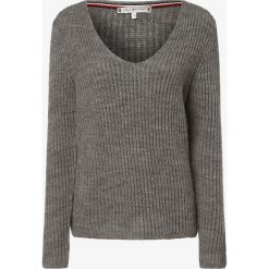 Tommy Hilfiger - Sweter damski z dodatkiem alpaki, szary. Szare swetry damskie TOMMY HILFIGER, l, bez wzorów, z dzianiny, bez rękawów, bez kaptura. Za 279,95 zł.