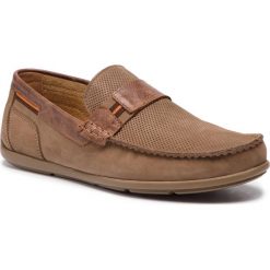 Mokasyny KRISBUT - 5188-2-9 Brąz. Pomarańczowe mokasyny męskie marki Krisbut, ze skóry, eleganckie. Za 279,00 zł.