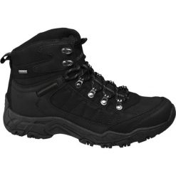 Trekkingowe buty męskie Highland Creek czarne. Czarne buty trekkingowe męskie marki Highland Creek, z materiału, na sznurówki. Za 159,90 zł.