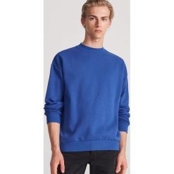 Gładka bluza basic - Niebieski. Niebieskie bluzy męskie Reserved, s, bez wzorów, bez kołnierzyka, bez rękawów, bez kaptura. Za 79,99 zł.