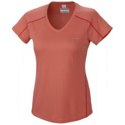 Columbia Koszulka Sportowa Zero Rules Short Sl. Shirt Hot Coral S. Różowe topy sportowe damskie marki Columbia, s, z materiału. Za 83,00 zł.