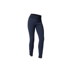 Legginsy do jogi damskie. Niebieskie legginsy damskie DOMYOS, s, bez wzorów, z elastanu. Za 39,99 zł.