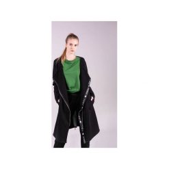 Bluza długa dresowa z zipem z tyłu MARGOS (czarna). Czarne bluzy damskie 3 for u, z bawełny, klasyczne, bez kaptura. Za 305,15 zł.