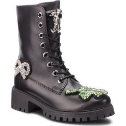 Trapery TWINSET - Anfibio CA8PLN Nero 00006. Czarne buty zimowe damskie marki Twinset, ze skóry. Za 1689,00 zł.