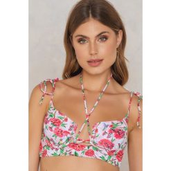 Bikini: Less Is More Góra bikini z wiązaniem – Pink,Multicolor