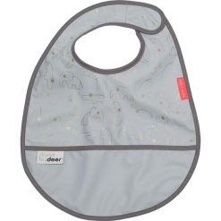 Śliniak Contour szary. Szare śliniaki ze skóry. Za 46,00 zł.