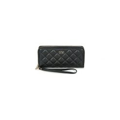 Portfele Guess VICTORIA LARGE ZIP AROUND. Czarne portfele damskie Guess. Za 233,10 zł.