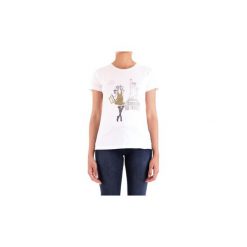 T-shirty z krótkim rękawem Patrizia Pepe 8M0796/A4S2. Białe t-shirty damskie Patrizia Pepe, s, bez wzorów, bez kołnierzyka. Za 502,36 zł.