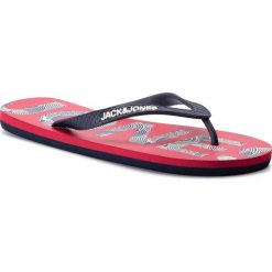 Japonki JACK&JONES - Jfwlogo 12150586 Barbados Cherry. Niebieskie klapki męskie Jack&Jones, bez wzorów, z tworzywa sztucznego. Za 49,00 zł.