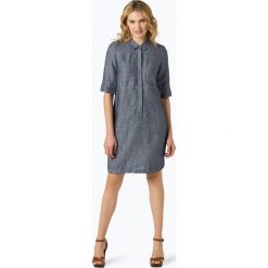 Opus - Lniana sukienka damska – Willmar, niebieski. Niebieskie sukienki damskie marki Opus, z tkaniny, koszulowe. Za 349,95 zł.