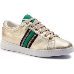 Sneakersy GEOX - D Jaysen A D921BA 0VIBC C2L3Q Lt Gold/Green. Żółte półbuty damskie Geox, ze skóry. W wyprzedaży za 279,00 zł.