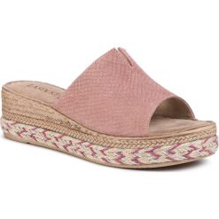 Espadryle LASOCKI - M514 Pink. Różowe espadryle damskie Lasocki, bez wzorów, ze skóry, bez obcasa, na obcasie. Za 139,99 zł.