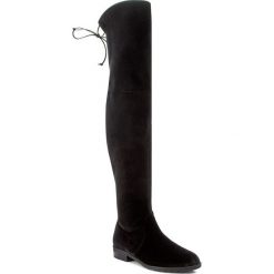 Buty zimowe damskie: Muszkieterki STUART WEITZMAN - Lowland Nero Stretch Velvet