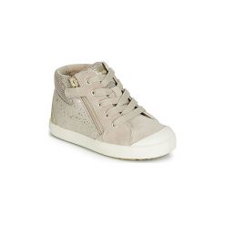 Buty Dziecko Geox B KILWI GIRL. Brązowe trampki dziewczęce Geox, bez wzorów, bez zapięcia. Za 223,20 zł.