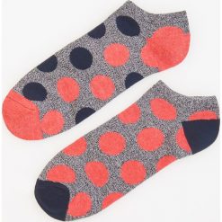 Kapcie męskie: 2 pack skarpetek w kropki – Czerwony