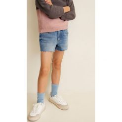 Mango Kids - Szorty dziecięce Isabel 104-164 cm. Szare spodenki dziewczęce marki Mango Kids, bez wzorów, z elastanu, casualowe. Za 59,90 zł.