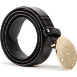Pasek Damski EMPORIO ARMANI - Y3I153 YI61A 80001 Nero. Czarne paski damskie Emporio Armani, w paski, ze skóry ekologicznej. Za 469,00 zł.