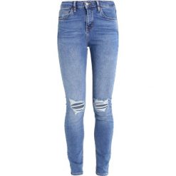Topshop JAMIE NEW Jeans Skinny Fit blue. Niebieskie rurki damskie marki Topshop, z elastanu. Za 229,00 zł.