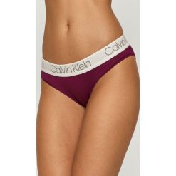 Calvin Klein Underwear - Figi. Fioletowe majtki damskie Calvin Klein Underwear, m, z elastanu. Za 69,90 zł.