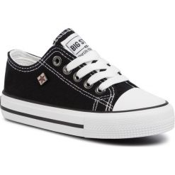 Trampki BIG STAR - FF374206 906 Black. Czarne półbuty dziewczęce z gumy, na sznurówki. Za 79,00 zł.