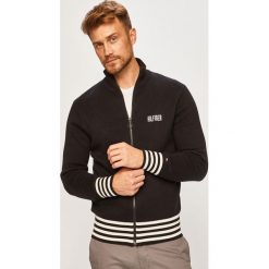 Tommy Hilfiger - Kardigan. Czarne swetry męskie TOMMY HILFIGER, xl, bez wzorów, z elastanu. W wyprzedaży za 379,90 zł.