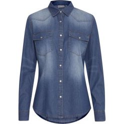 B.young Damska koszula Denni Western 20807407 36 niebieski. Niebieskie koszule damskie b.young, bez wzorów, bez kołnierzyka, bez rękawów. Za 229,00 zł.