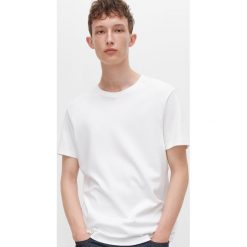 Gładki T-shirt basic - Biały. Białe t-shirty damskie Reserved, s, bez wzorów, bez kołnierzyka. W wyprzedaży za 19,99 zł.