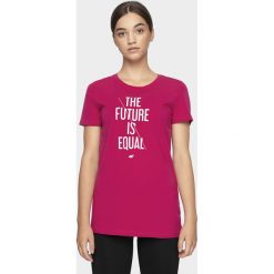 T-shirt damski TSD007 - ciemny róż. Różowe t-shirty damskie m. W wyprzedaży za 39,99 zł.