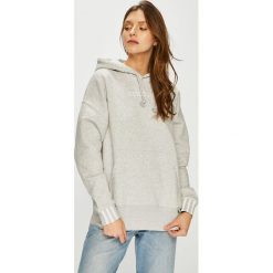 Adidas Originals - Bluza. Szare bluzy damskie adidas Originals, s, z nadrukiem, z elastanu, bez rękawów, z kapturem. W wyprzedaży za 259,90 zł.