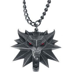 Naszyjniki damskie: The Witcher Wild Hunt Medallion with LED Eyes Naszyjnik srebrny