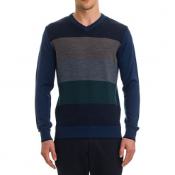 Sweter w kolorze niebieskim. Niebieskie swetry klasyczne męskie GALVANNI, m. W wyprzedaży za 229,95 zł.