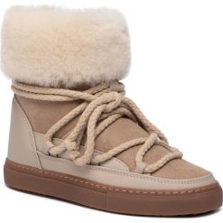 Buty INUIKII - Sneaker 70202-5-H Beige High. Brązowe kozaki damskie Inuikii, ze skóry, bez obcasa, bez zapięcia. W wyprzedaży za 759,00 zł.