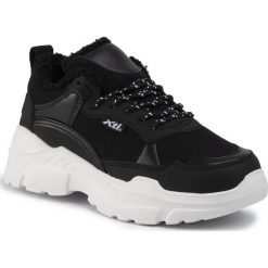 Sneakersy XTI - 49488 Negro. Czarne półbuty damskie Xti, bez wzorów, ze skóry ekologicznej, bez obcasa, na płaskiej podeszwie, bez zapięcia. W wyprzedaży za 199,00 zł.