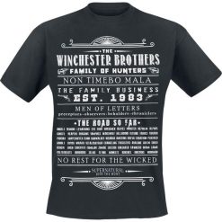 T-shirty męskie: Supernatural Winchester Brothers T-Shirt czarny
