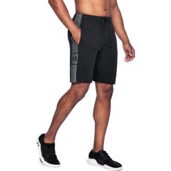 Spodenki sportowe męskie: Under Armour Spodenki męskie Sez Knit Short czarny r. 2XL (1306496-001)