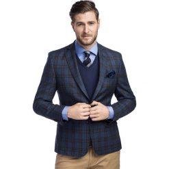 Marynarka LEONARDO MAGS000218. Marynarki męskie Giacomo Conti, m, moro, z wełny, eleganckie. Za 799,00 zł.