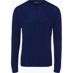 Polo Ralph Lauren - Męski sweter z wełny merino z dodatkiem kaszmiru, niebieski. Niebieskie bez kategorii Polo Ralph Lauren, m, z wełny, polo. Za 599,95 zł.