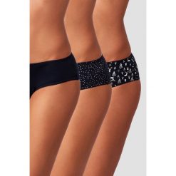 Etam - Figi North (3-Pack). Niebieskie figi damskie marki Etam, xs, z bawełny. W wyprzedaży za 49,90 zł.