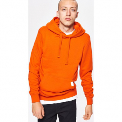 Bluza BASIC z kapturem - Pomarańczowy. Pomarańczowe bluzy męskie z kapturem marki Cropp, s. Za 79,99 zł.