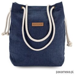 Torebka worek BAGGAGE granatowa shopper torba. Szare torebki worki Pakamera. Za 100,00 zł.