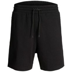 Jack&Jones Męskie Clean Sweat bluzy Black (rozmiar S). Czarne bluzy męskie Jack&Jones, s, bez wzorów, z dresówki, bez kołnierzyka, z krótkim rękawem, krótkie, bez kaptura. W wyprzedaży za 80,00 zł.